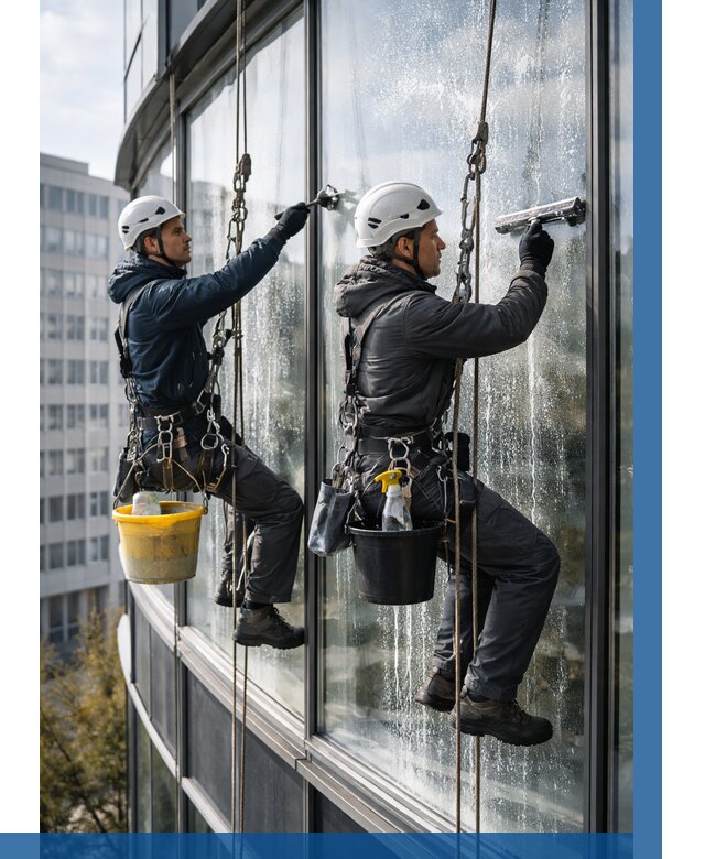 Мойка панорамных окон в Озёрске от 355 р. заказать у ВЫСОТНИК-Озр