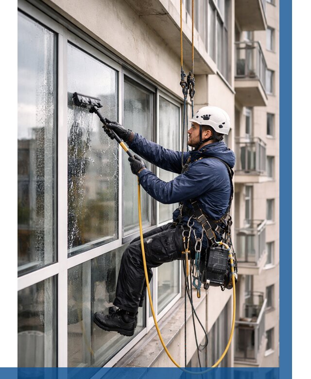 Мойка балконного остекления в Озёрске от 3550 р. | ВЫСОТНИК-Озр