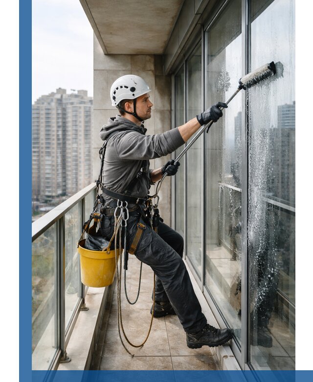 Профессиональная мойка балконного остекления в Озёрске