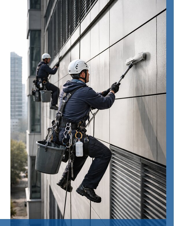 Мойка вентилируемого фасада в Озёрске от 254 р. | ВЫСОТНИК-Озр