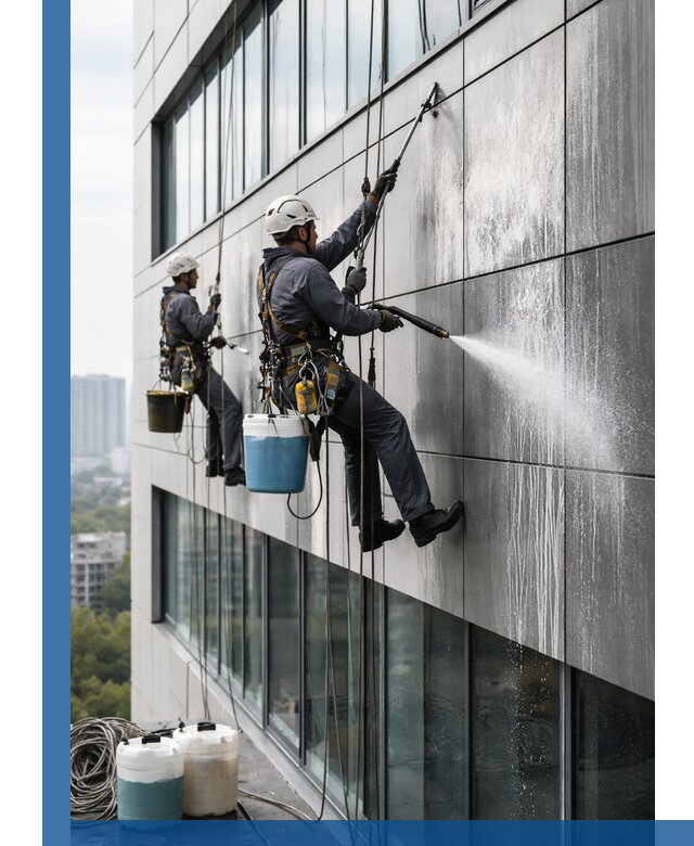 Профессиональная мойка вентилируемых фасадов в Озёрске