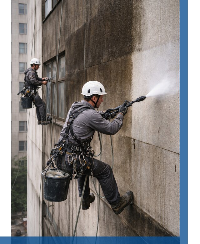 Очистка фасада от копоти в Озёрске от 254 р. | ВЫСОТНИК-Озр