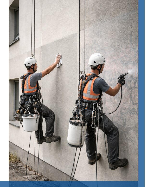 Антиграффити покрытие фасада в Озёрске от 609 р. | ВЫСОТНИК-Озр