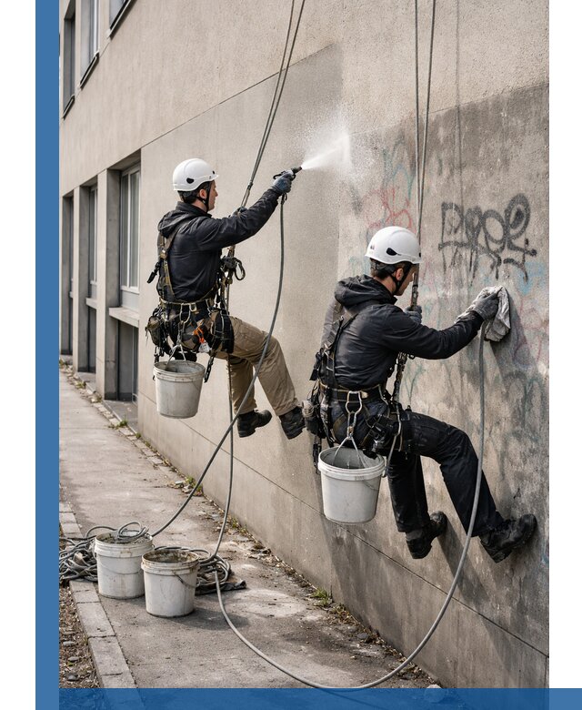 Антиграффити покрытие фасада с защитой от надписей в Озёрске