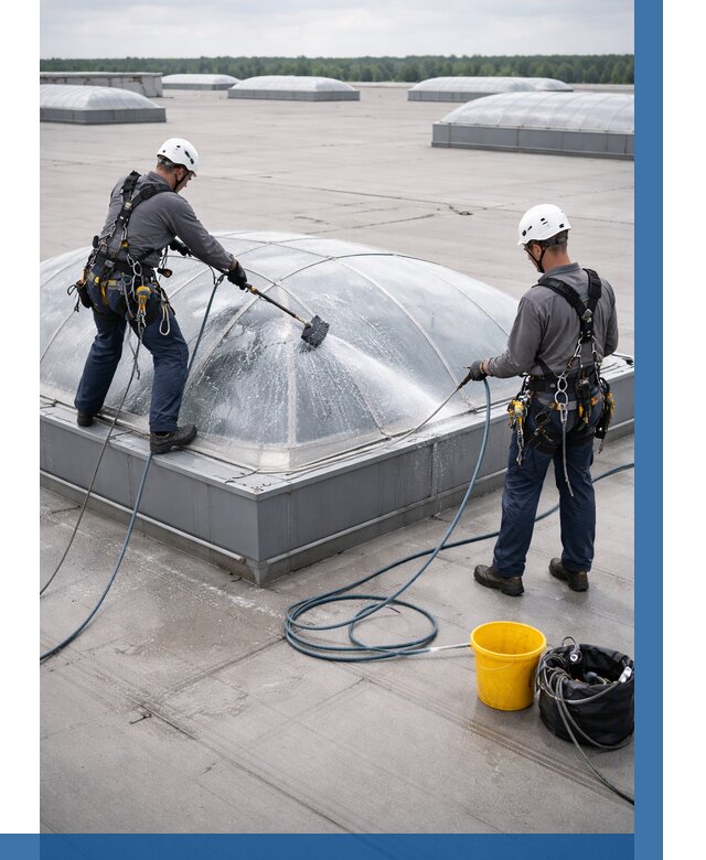 Мойка зенитных фонарей в Озёрске, заказать от 4564 р. | ВЫСОТНИК-Озр