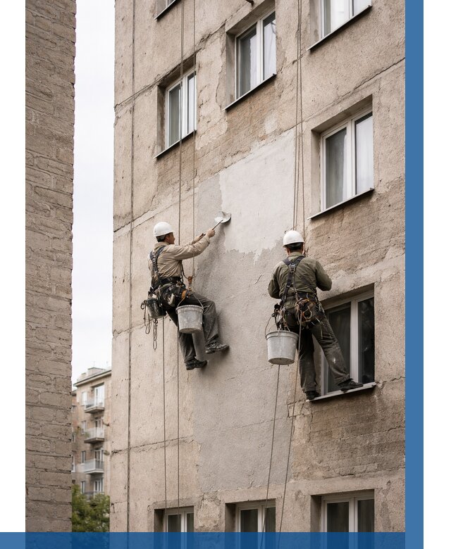 Косметический ремонт фасада в Озёрске от 1116 р. | ВЫСОТНИК-Озр