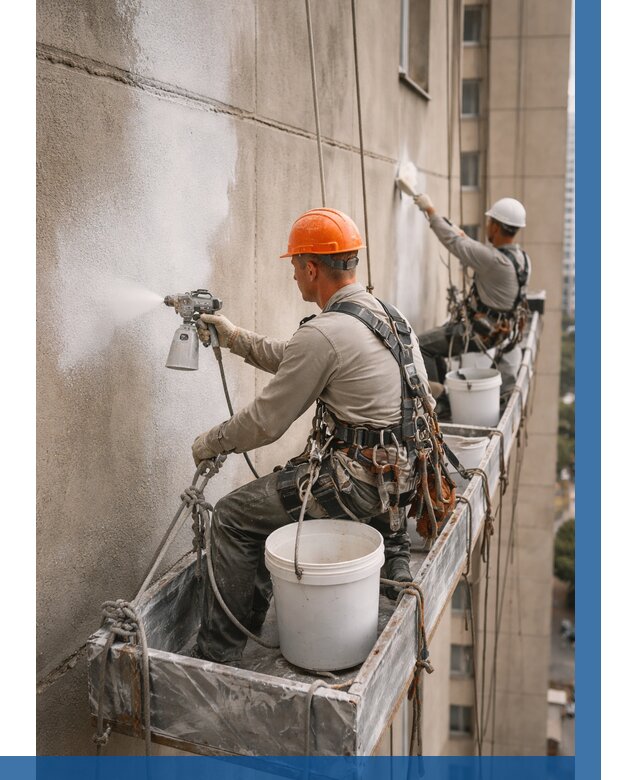 Грунтовка фасада на высоте в Озёрске от 122 р. | ВЫСОТНИК-Озр