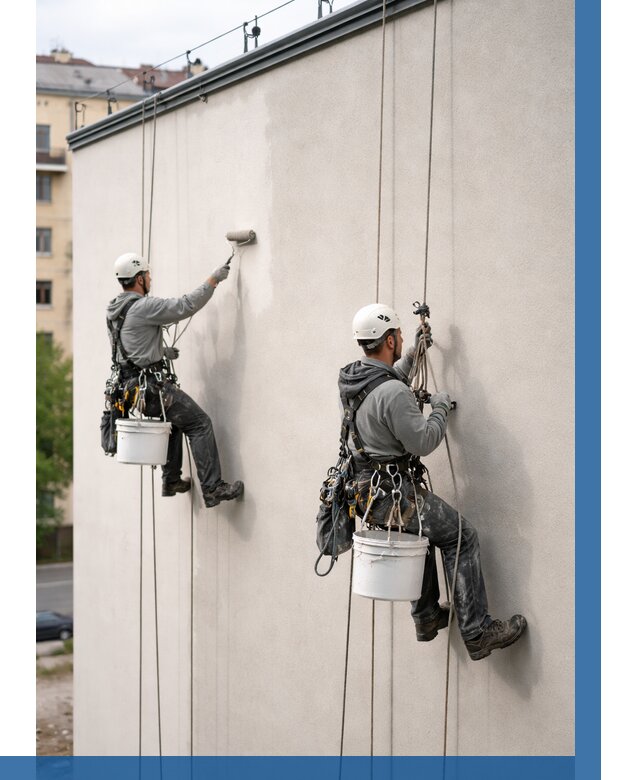 Покраска оштукатуренного фасада в Озёрске от 325 р. | ВЫСОТНИК-Озр