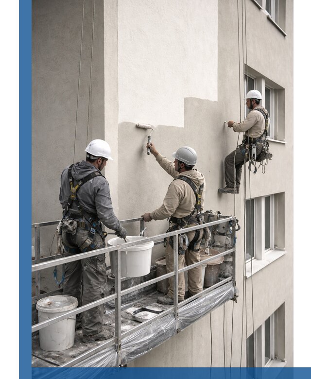 Покраска оштукатуренного фасада в Озёрске под ключ с гарантией