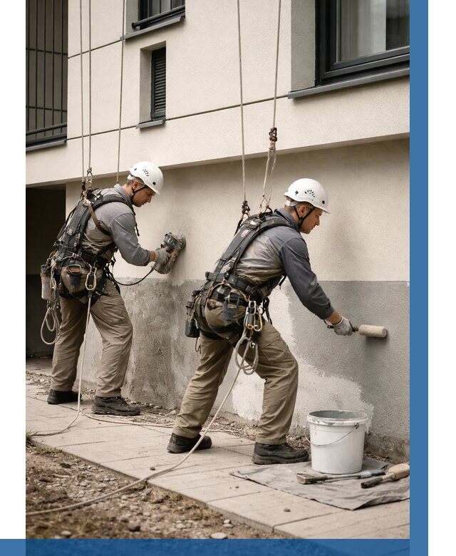 Окраска цоколя здания в Озёрске от 456 р. под ключ | ВЫСОТНИК-Озр