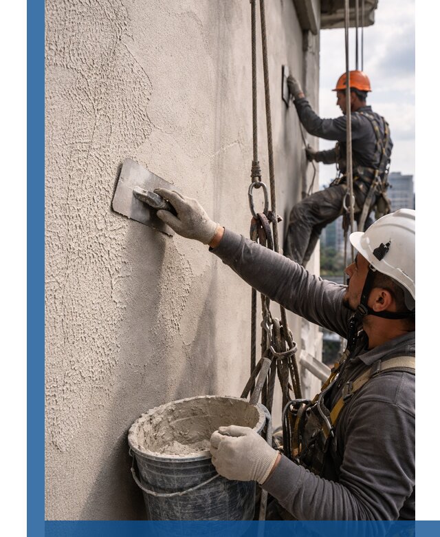 Декоративная штукатурка фасада с утеплением и защитой в Озёрске