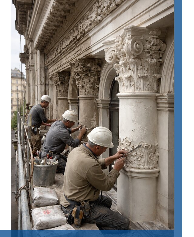 Реставрация фасадной лепнины в Озёрске от 2536 р. | ВЫСОТНИК-Озр