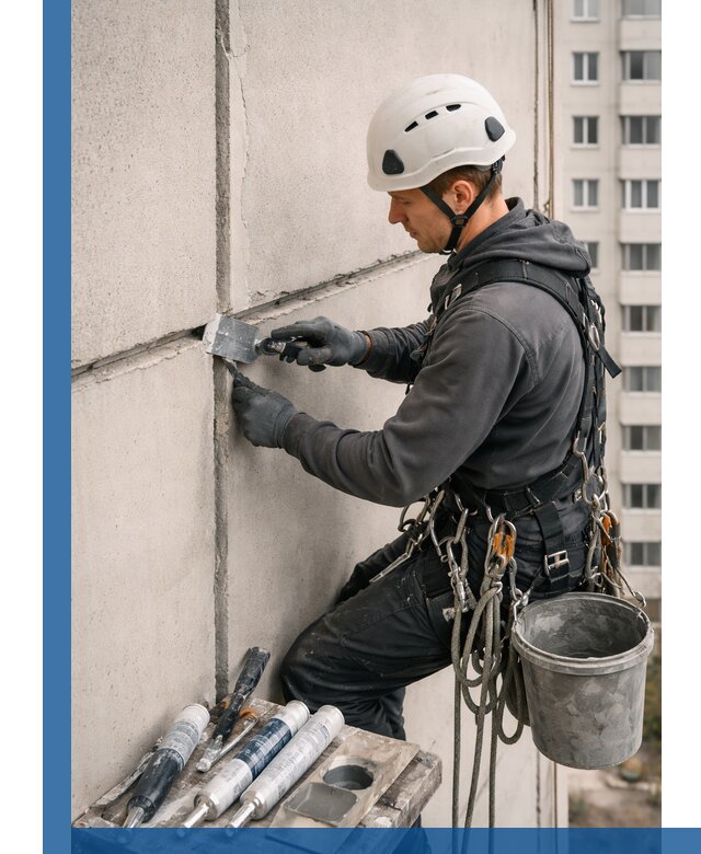 Ремонт межпанельных швов в Озёрске герметизация и восстановление