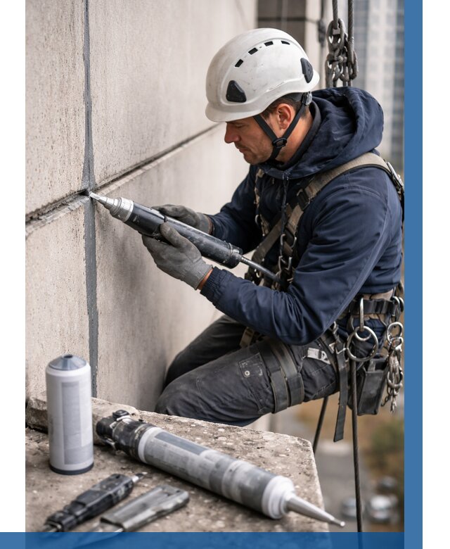 Вторичная герметизация швов в Озёрске от 456 р. | ВЫСОТНИК-Озр