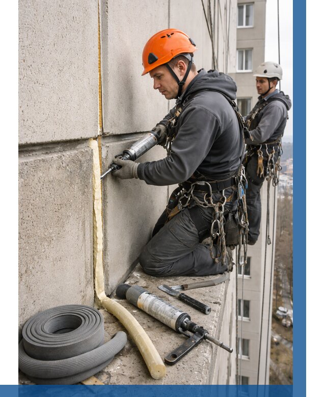 Теплый шов межпанельные швы в Озёрске от 710 р. | ВЫСОТНИК-Озр