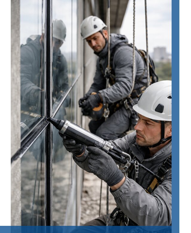 Герметизация витражных швов в Озёрске от 659 р. | ВЫСОТНИК-Озр