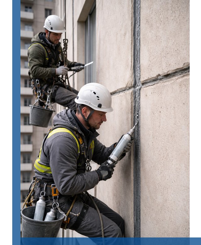 Герметизация деформационных швов фасада в Озёрске качественно