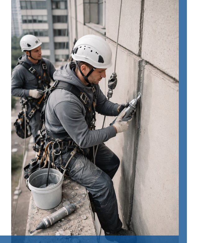 Ремонт деформационных швов здания в Озёрске от 1014 р. | ВЫСОТНИК-Озр