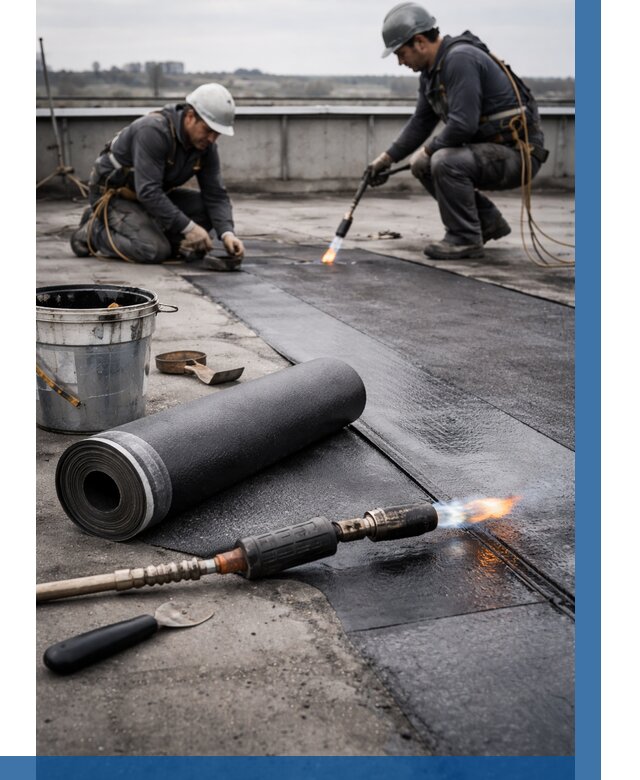 Ремонт рулонной кровли в Озёрске от 659 р. | ВЫСОТНИК-Озр