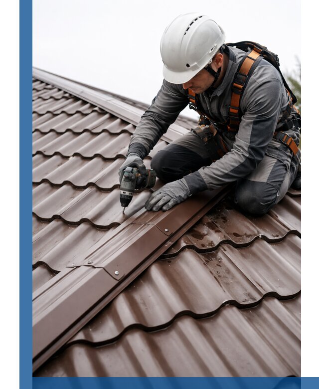 Ремонт металлочерепицы на крыше в Озёрске профессионально