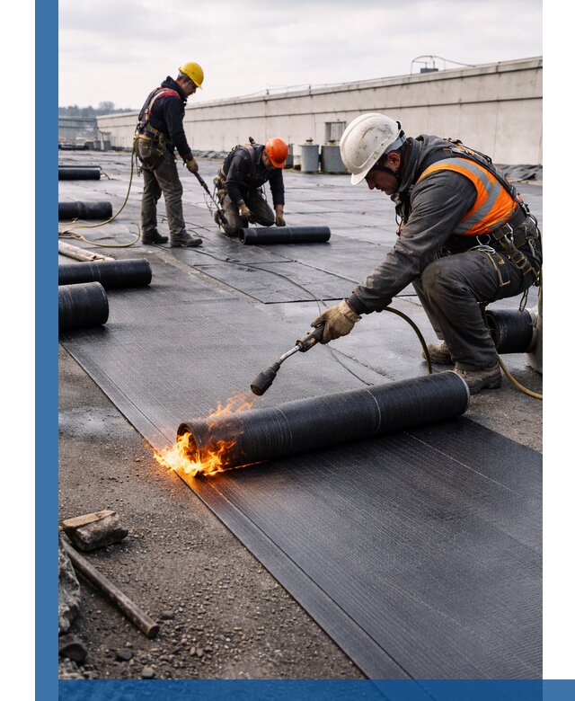 Монтаж наплавляемой кровли в Озёрске профессионально