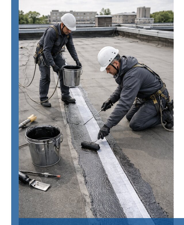 Гидроизоляция кровли мастикой в Озёрске надежная защита