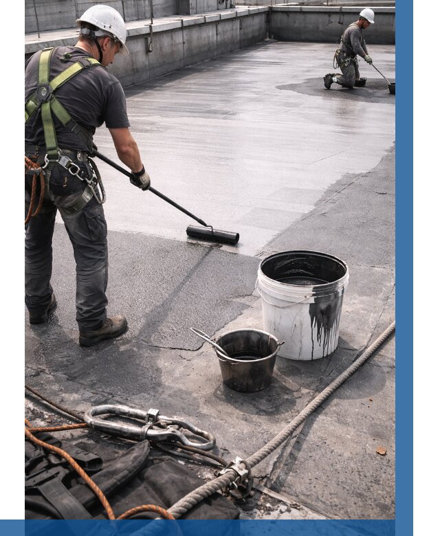 Гидроизоляция кровли жидкой резиной в Озёрске от 507 р. | ВЫСОТНИК-Озр