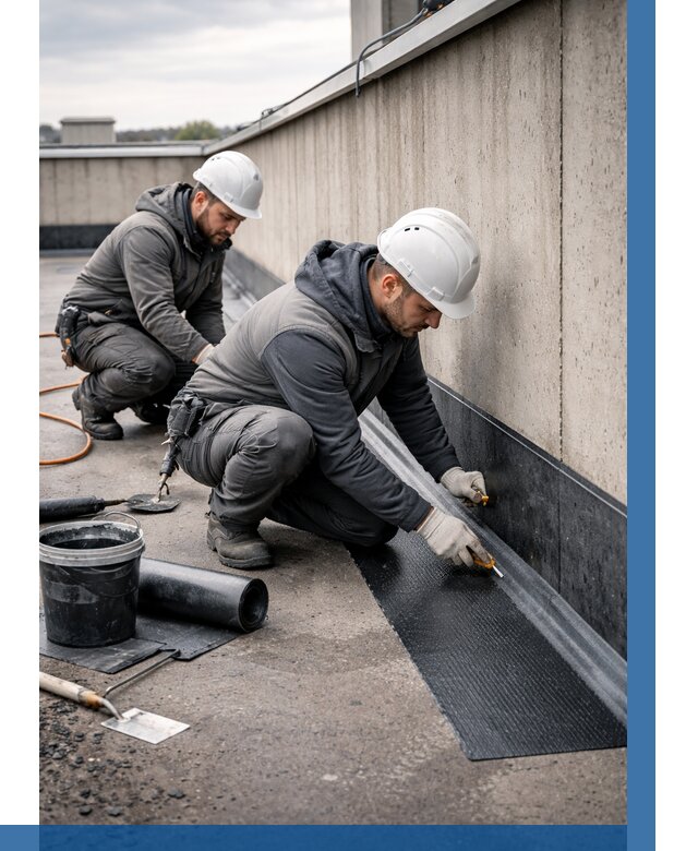 Гидроизоляция примыканий на кровле в Озёрске от 913 р. | ВЫСОТНИК-Озр