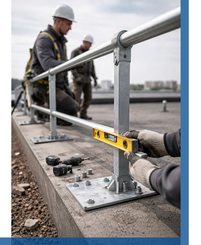 Монтаж кровельного ограждения в Озёрске от 1217 р. | ВЫСОТНИК-Озр