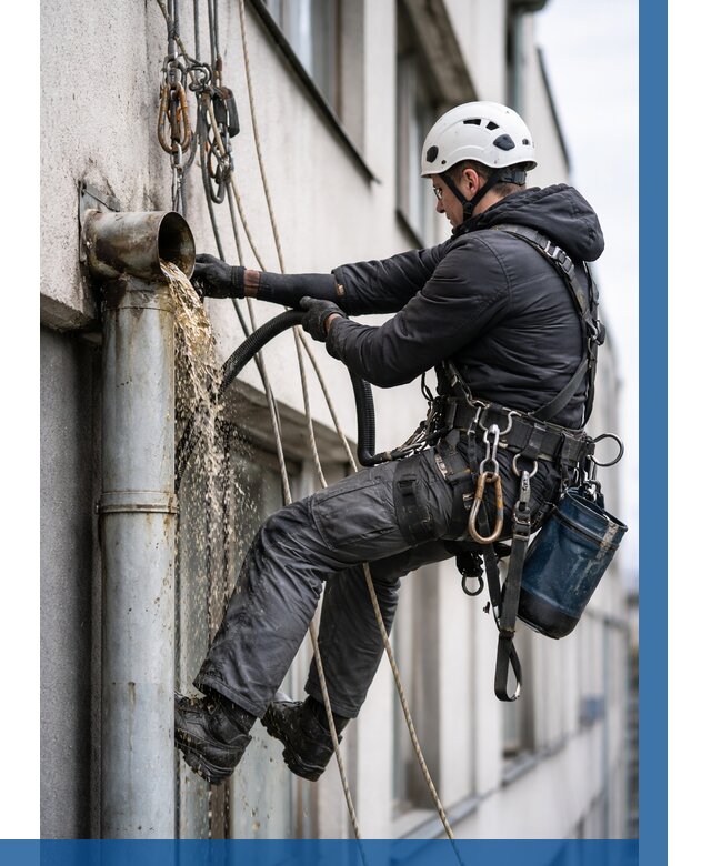 Прочистка водосточных труб в Озёрске от 3550 р. | ВЫСОТНИК-Озр