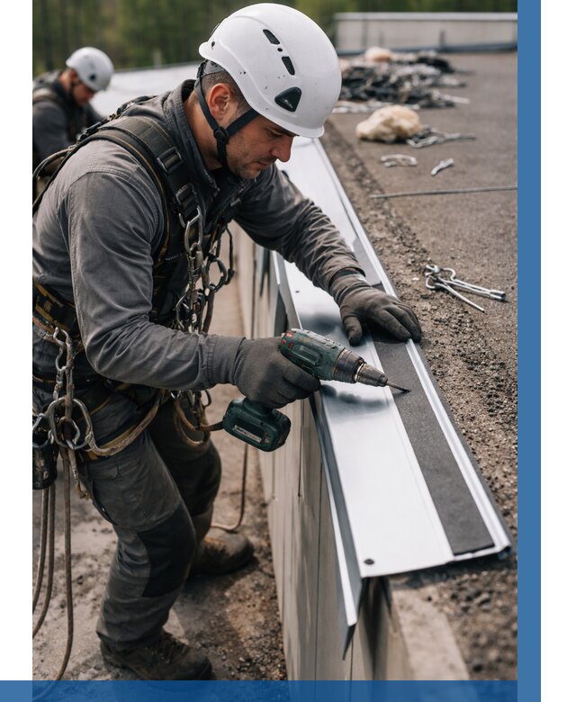 Монтаж капельника на кровле в Озёрске от 304 р. | ВЫСОТНИК-Озр