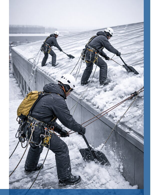 Очистка навесов от снега в Озёрске от 4564 р. | ВЫСОТНИК-Озр