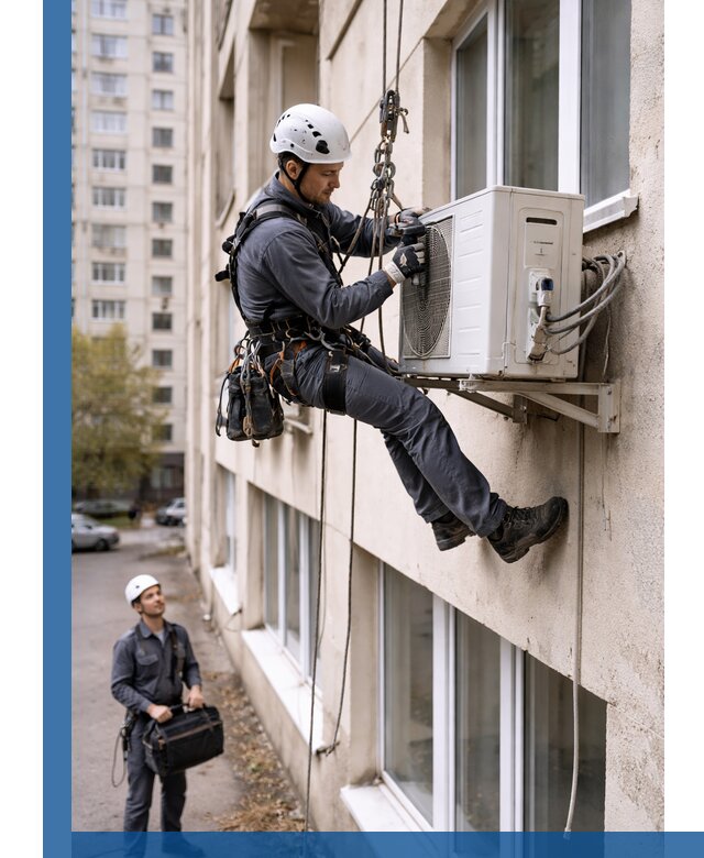 Демонтаж внешнего блока кондиционера в Озёрске профессионально