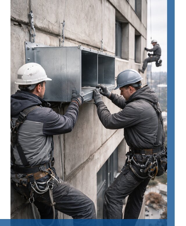 Монтаж вентиляционных коробов в Озёрске от 3043 р. | ВЫСОТНИК-Озр