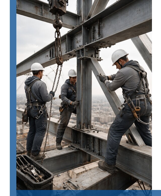 Профессиональный монтаж металлоконструкций на высоте в Озёрске