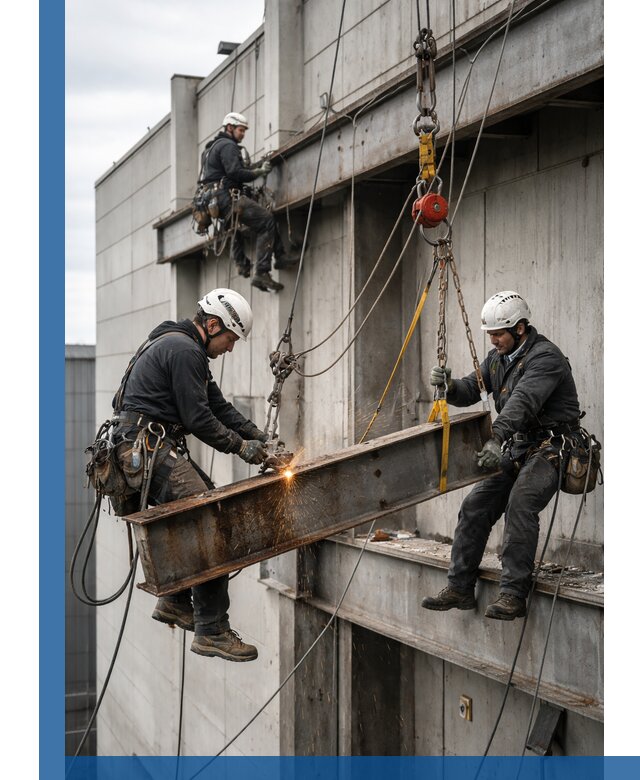 Демонтаж металлоконструкций на высоте в Озёрске под ключ