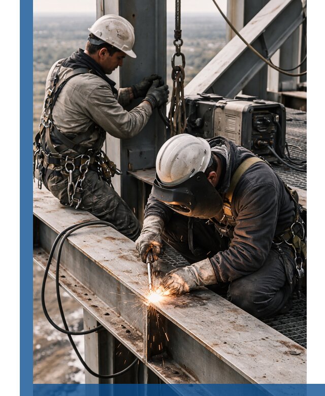 Высотные сварочные работы в Озёрске для промышленных объектов