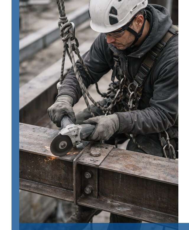 Резка металла на высоте в Озёрске для зданий и конструкций