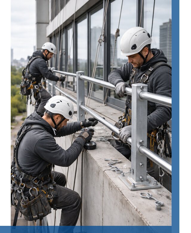 Монтаж ограждений на высоте в Озёрске, от 1217 р. | ВЫСОТНИК-Озр