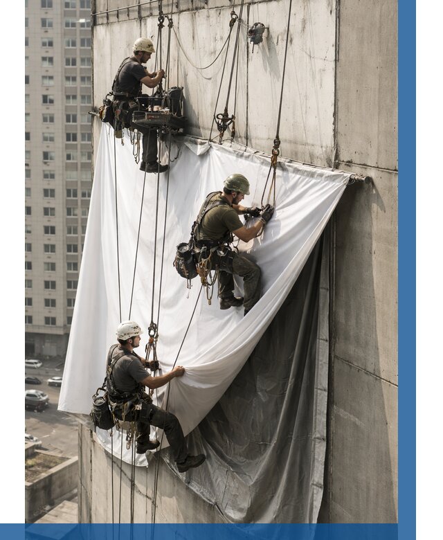 Замена баннерного полотна в Озёрске от 6592 р. | ВЫСОТНИК-Озр—заказать