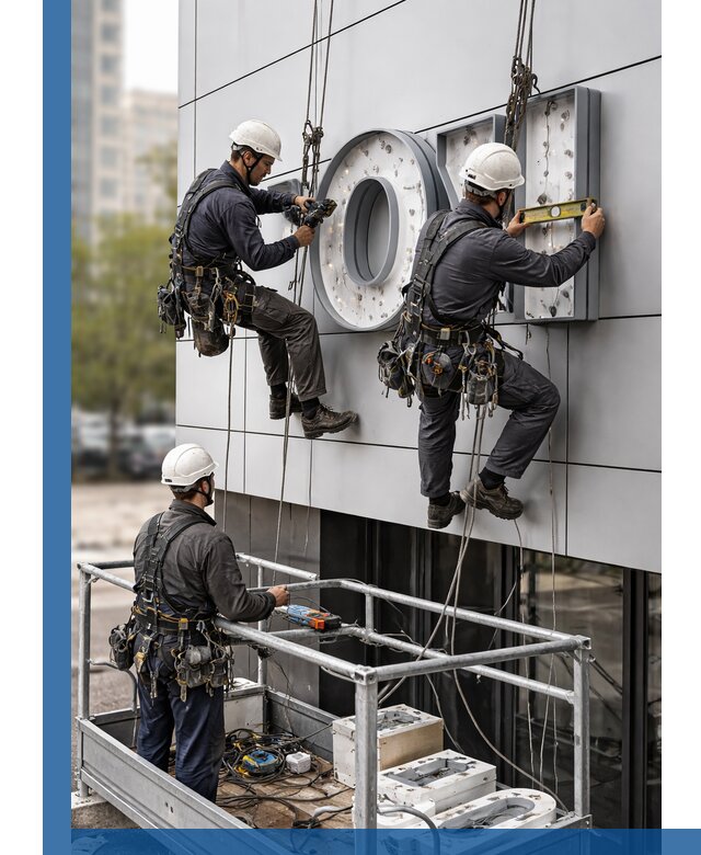 Профессиональный монтаж световых букв в Озёрске под ключ