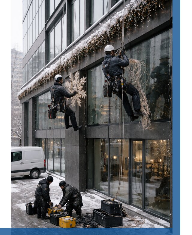 Демонтаж новогоднего оформления в Озёрске от 5578 р. | ВЫСОТНИК-Озр