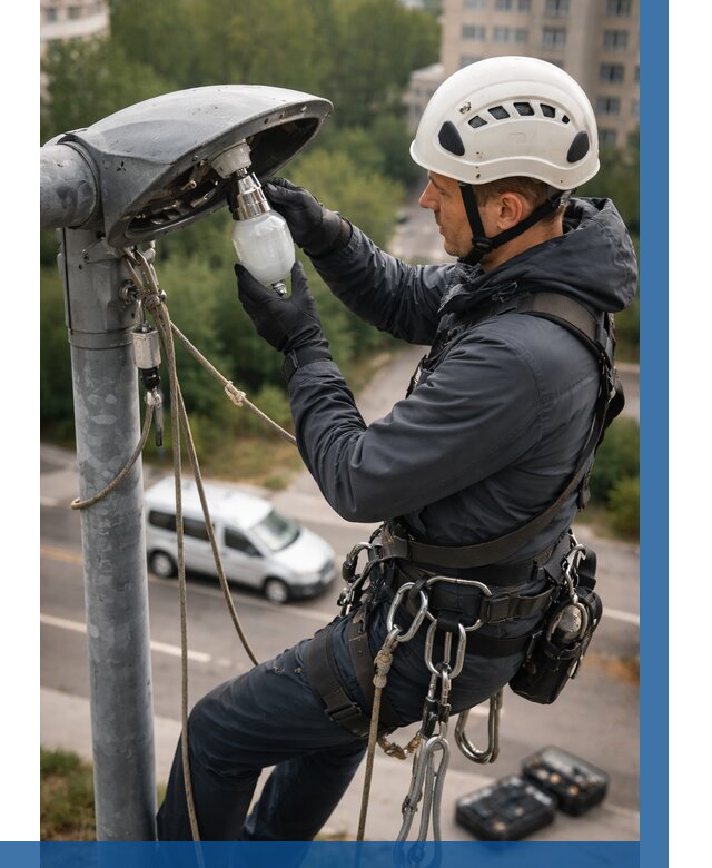 Замена ламп на высоте в Озёрске от 2536 р. | ВЫСОТНИК-Озр