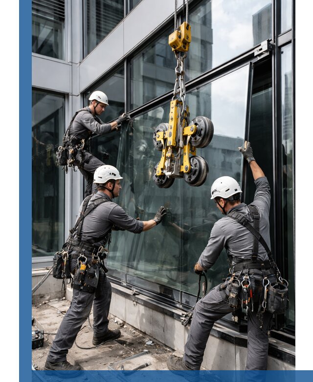 Структурное остекление фасадов в Озёрске монтаж и обслуживание