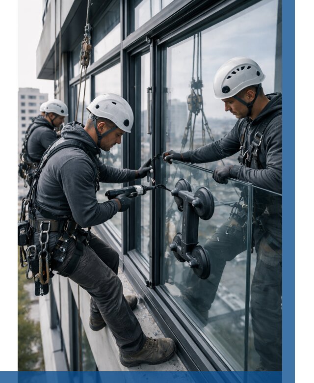 Витражное остекление зданий в Озёрске от 3550 р. | ВЫСОТНИК-Озр