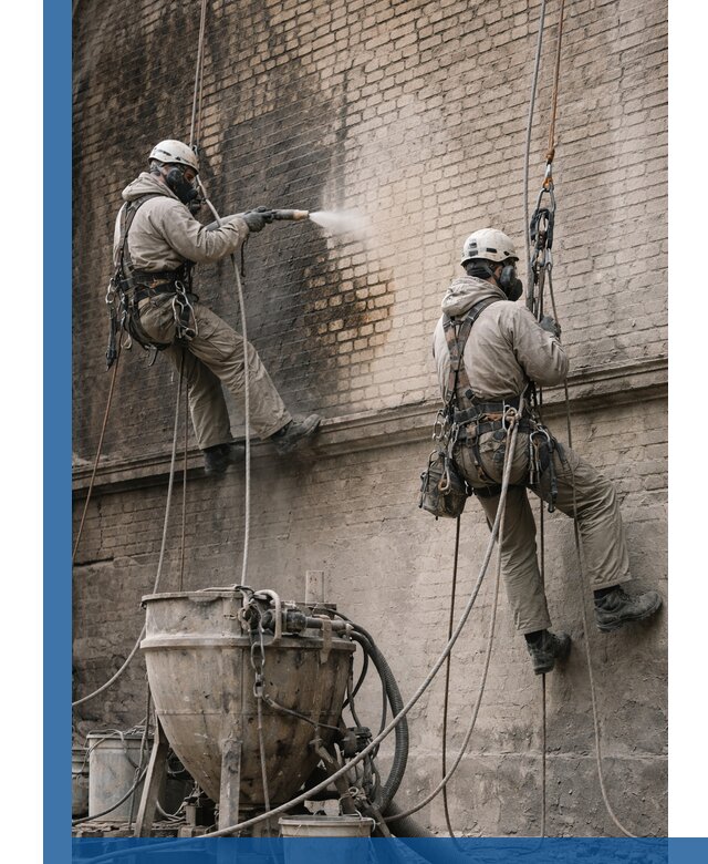 Пескоструйная очистка фасадов в Озёрске профессионально