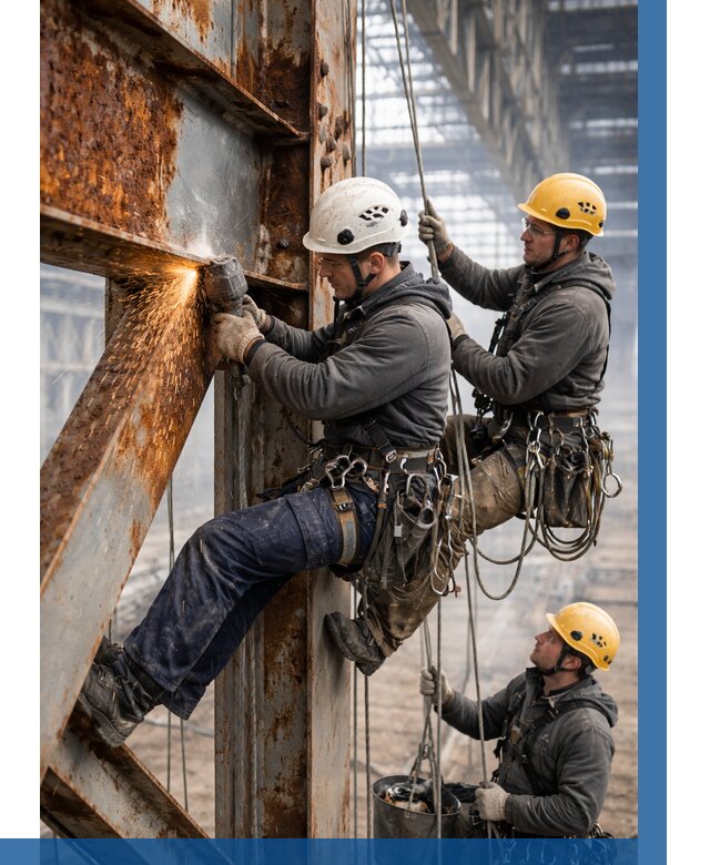 Зачистка металла от ржавчины в Озёрске от 355 р. | ВЫСОТНИК-Озр