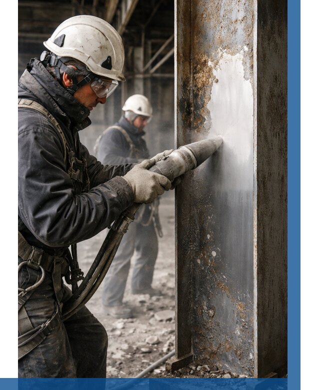 Удаление старой краски с металла в Озёрске от 456 р. | ВЫСОТНИК-Озр