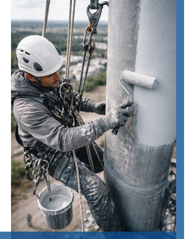 Покраска мачт связи под ключ в Озёрске от 862 р. | ВЫСОТНИК-Озр