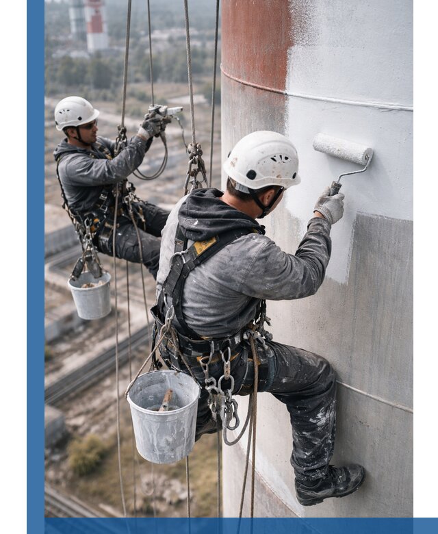 Покраска дымовых труб в Озёрске: антикоррозийная защита и восстановление